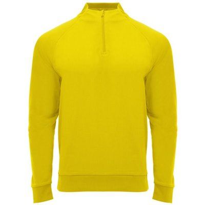 Sudadera cuello con media cremallera Amarillo 4