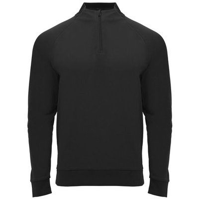 Sudadera cuello con media cremallera Negro 12