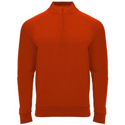 Sudadera cuello con media cremallera Rojo 14