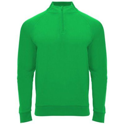 Sudadera cuello con media cremallera VERDE HELECHO 16