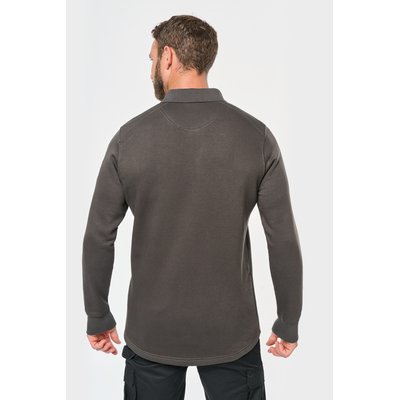 Sudadera cuello polo