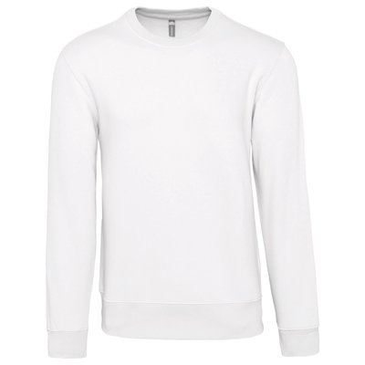 Sudadera cuello redondo algodón Blanco M