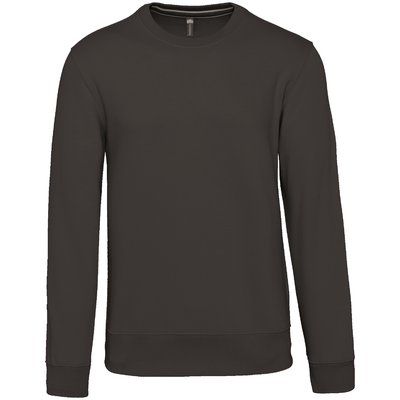 Sudadera cuello redondo algodón DARK GREY S