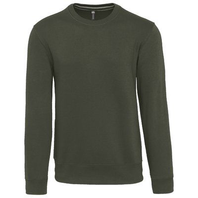 Sudadera cuello redondo algodón Dark Khaki 3XL