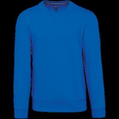 Sudadera cuello redondo algodón Light Royal Blue M