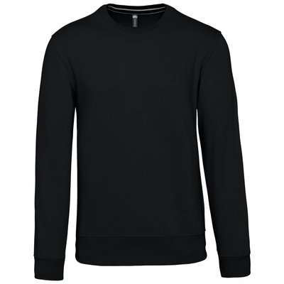 Sudadera cuello redondo algodón Negro M