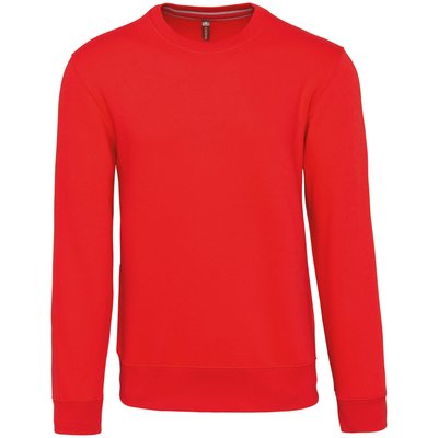 Sudadera cuello redondo algodón Rojo XL