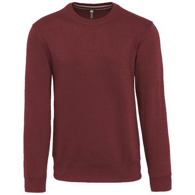 Sudadera cuello redondo algodón Wine XL