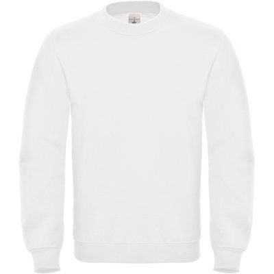 Sudadera cuello redondo lisa White XL