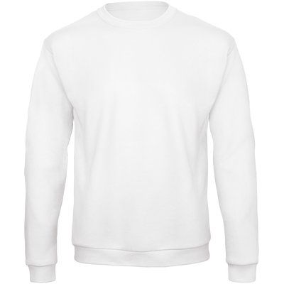 Sudadera cuello redondo unisex White 3XL