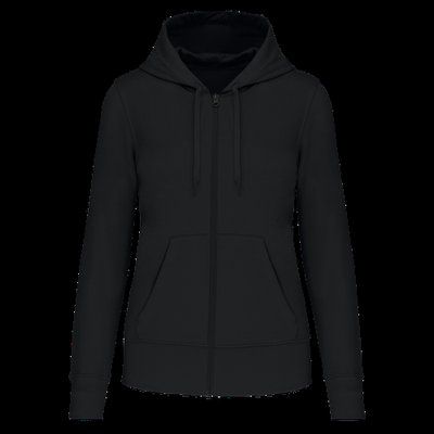 Sudadera eco con capucha mujer Black S