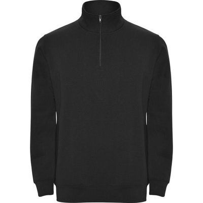 Sudadera Felpa Cuello Alto Negro 2XL