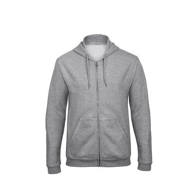 Sudadera gruesa con cremallera y capucha Heather Grey XS