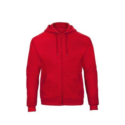 Sudadera gruesa con cremallera y capucha Red XXL