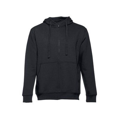 Sudadera Hombre con Capucha y Bolsillos Negro L