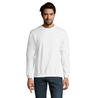 Sudadera Hombre Tacto Suave 260g Blanco 3XL