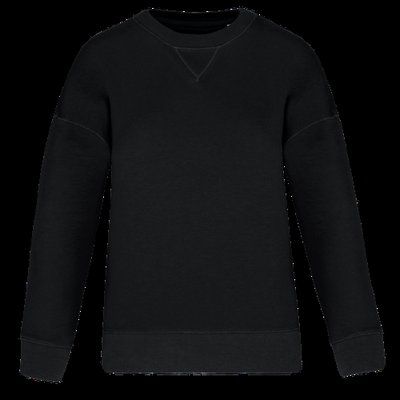 Sudadera hombros caídos mujer Black XS