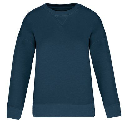 Sudadera hombros caídos mujer Peacock Blue XS