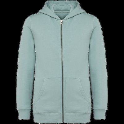 Sudadera infantil con capucha y cremallera Jade Green 6/8 ans