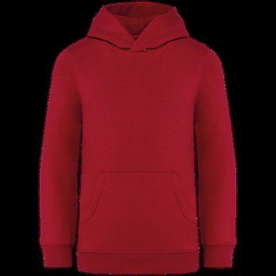 Sudadera infantil sin cremallera y con capucha Hibiscus Red 10/12 ans