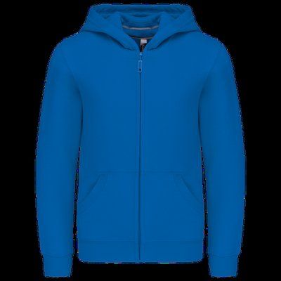 Sudadera infantil con cremallera y capucha Light Royal Blue 8/10 ans