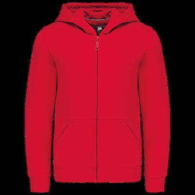 Sudadera infantil con cremallera y capucha Red 8/10 ans