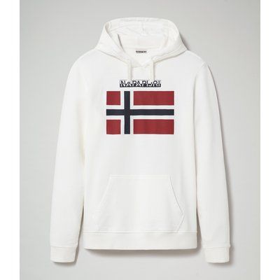 Sudadera con Logotipo de bandera impreso Bright white L