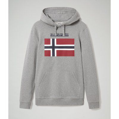 Sudadera con Logotipo de bandera impreso Medium grey melange XL