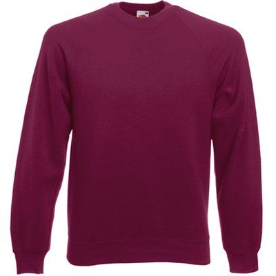 Sudadera manga raglán Burgundy XL