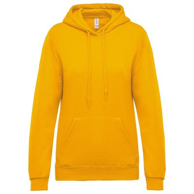 Sudadera de mujer con capucha y bolsillos Amarillo XL