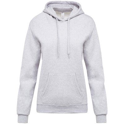 Sudadera de mujer con capucha y bolsillos Ash Heather XS