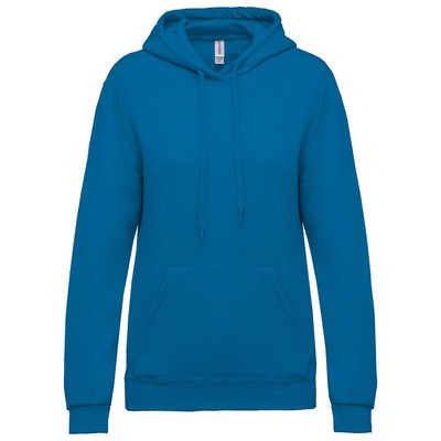 Sudadera de mujer con capucha y bolsillos Azul S