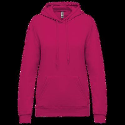 Sudadera de mujer con capucha y bolsillos Fuchsia XXL