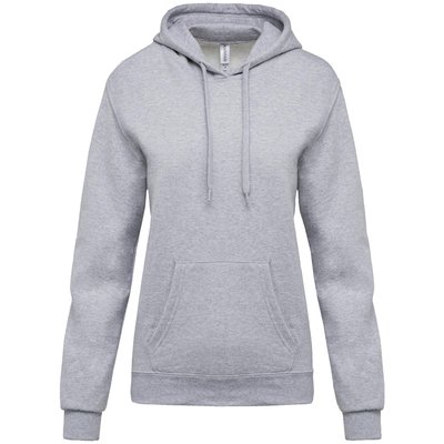 Sudadera de mujer con capucha y bolsillos Gris L