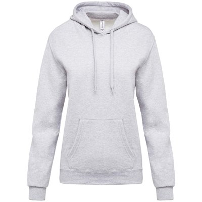 Sudadera de mujer con capucha y bolsillos Gris XS