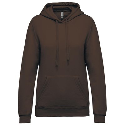 Sudadera de mujer con capucha y bolsillos Marrón S