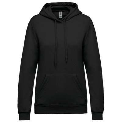 Sudadera de mujer con capucha y bolsillos Negro M