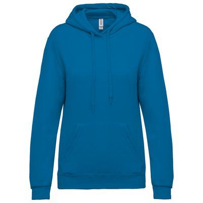 Sudadera de mujer con capucha y bolsillos Tropical Blue XXL