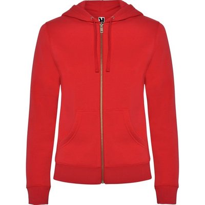 Sudadera de mujer con capucha forrada Rojo L