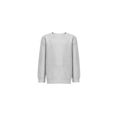 Sudadera Niño 300g Interior Cardado Gris claro matizado 4