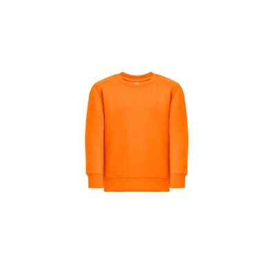 Sudadera Niño 300g Interior Cardado Naranja 10