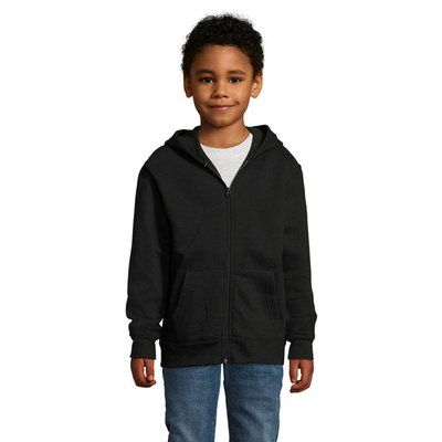 Sudadera Niño con Capucha 260g Negro 3XL