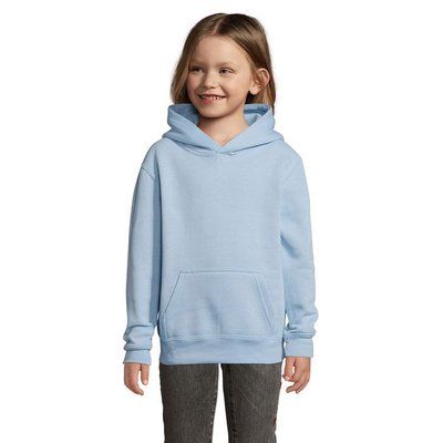 Sudadera Niño Capucha 280g Azul Claro 3XL