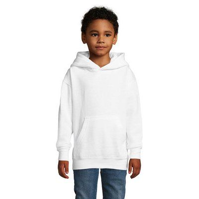 Sudadera Niño Capucha 280g Blanco XXL