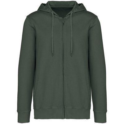 Sudadera organic con cremallera y capucha Washed Organic Khaki S