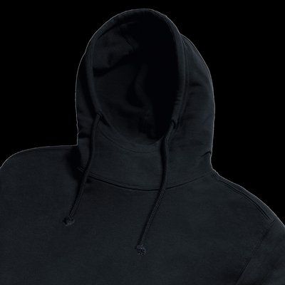 Sudadera orgánica con capucha Black 3XL