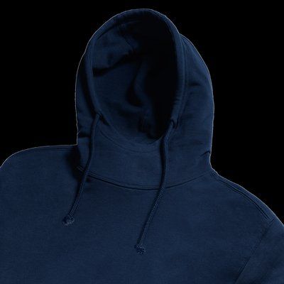 Sudadera orgánica con capucha French Navy 3XL