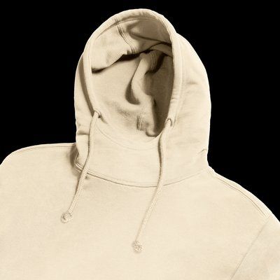 Sudadera orgánica con capucha Natural XXL