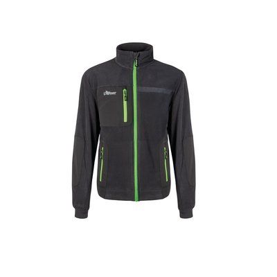 Sudadera reciclada con cremallera Asphalt Grey Green S