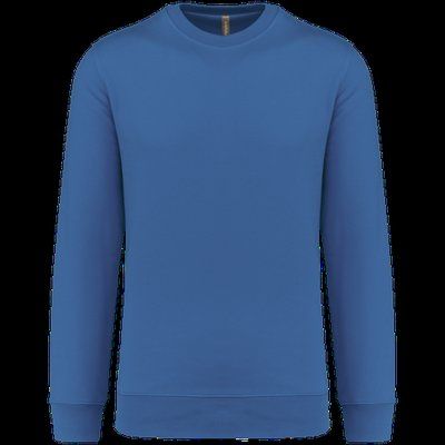 Sudadera sencilla cuello redondo Light Royal Blue L